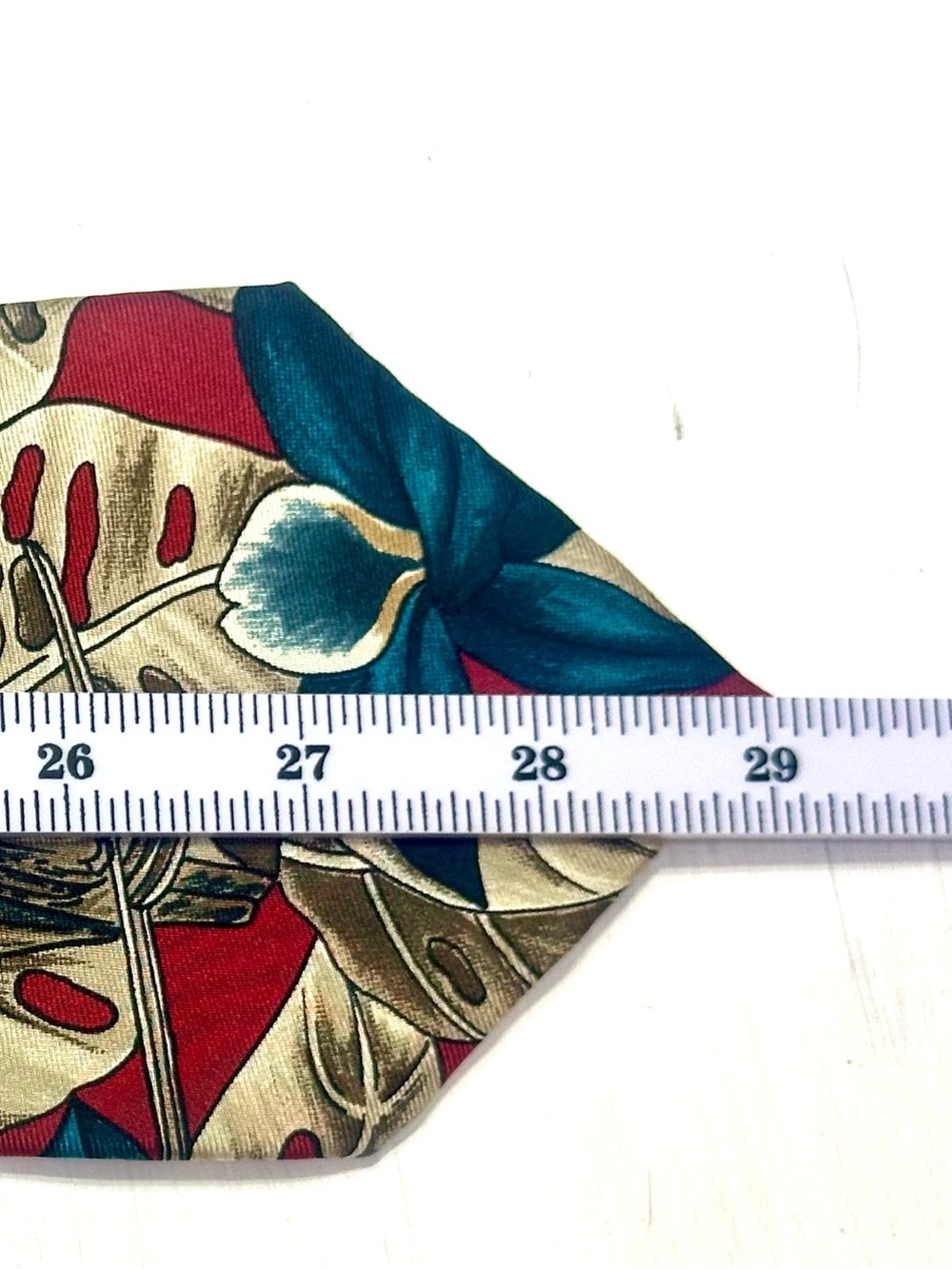 Vintage Oscar de la Renta Toucan Tropical Floral Silk Tie 90s Novelty - Picture 8 of 9